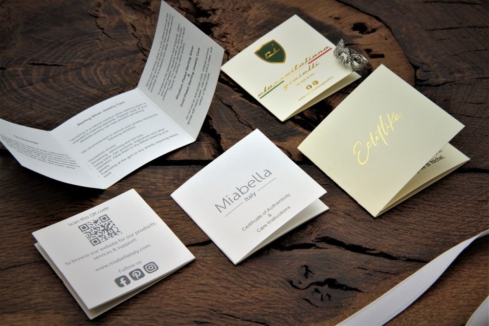 Cardstock guarantee certificates