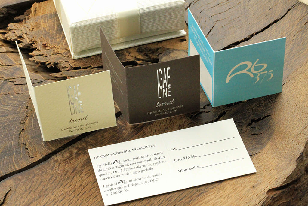 Cardstock guarantee certificates