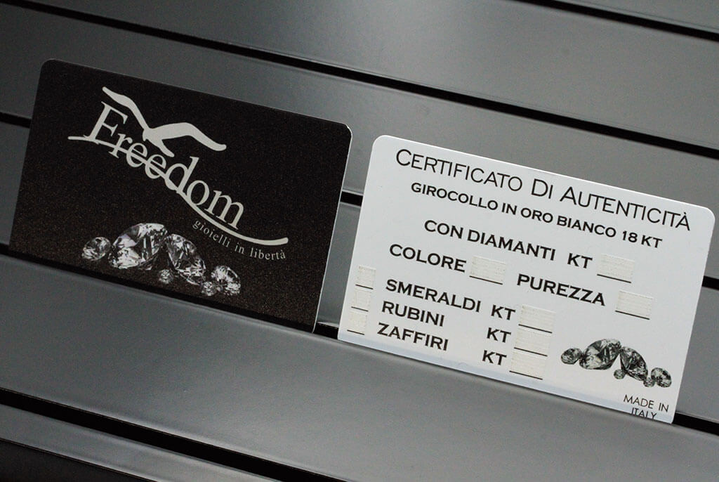 Laminated guarantee card