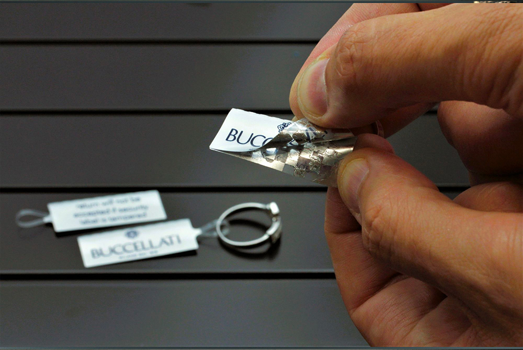 Dispositifs de scellage anti-retrait - Lock-tag Sticker